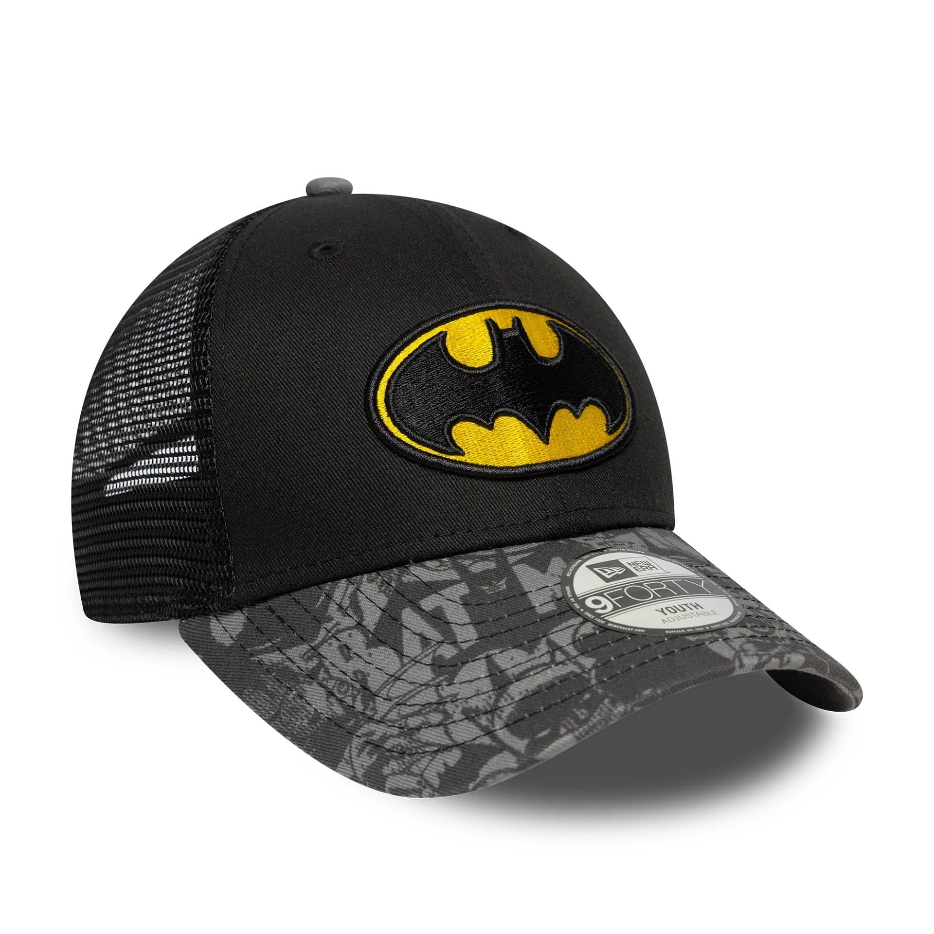 This is a Batman Youth DC Black 9FORTY Trucker Adjustable Cap 3