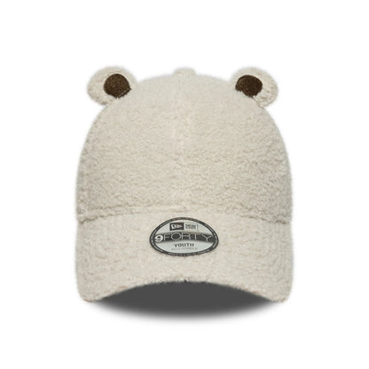 This is a Child New Era Winter Borg Cream 9FORTY Adjustable Cap 2