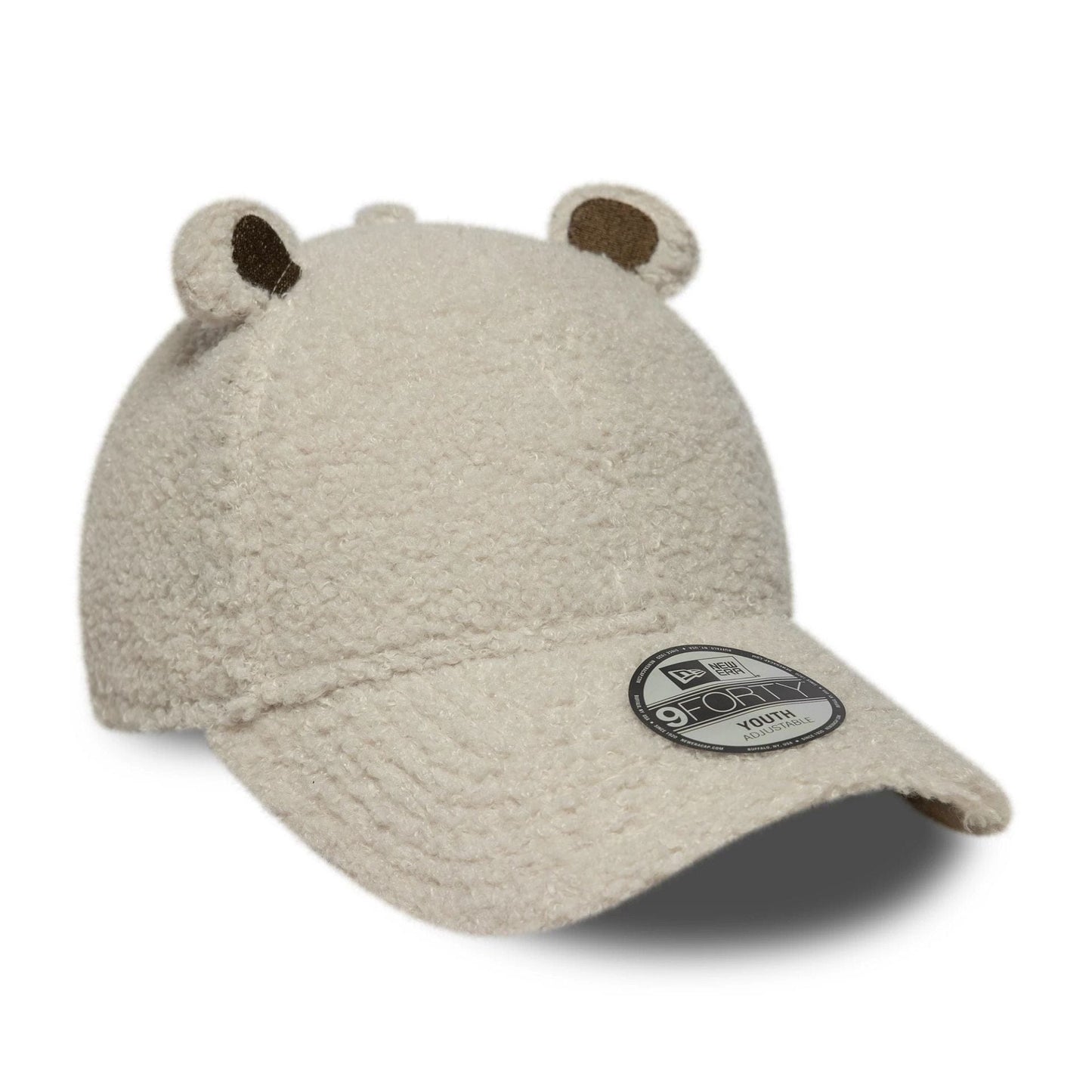 This is a Child New Era Winter Borg Cream 9FORTY Adjustable Cap 3