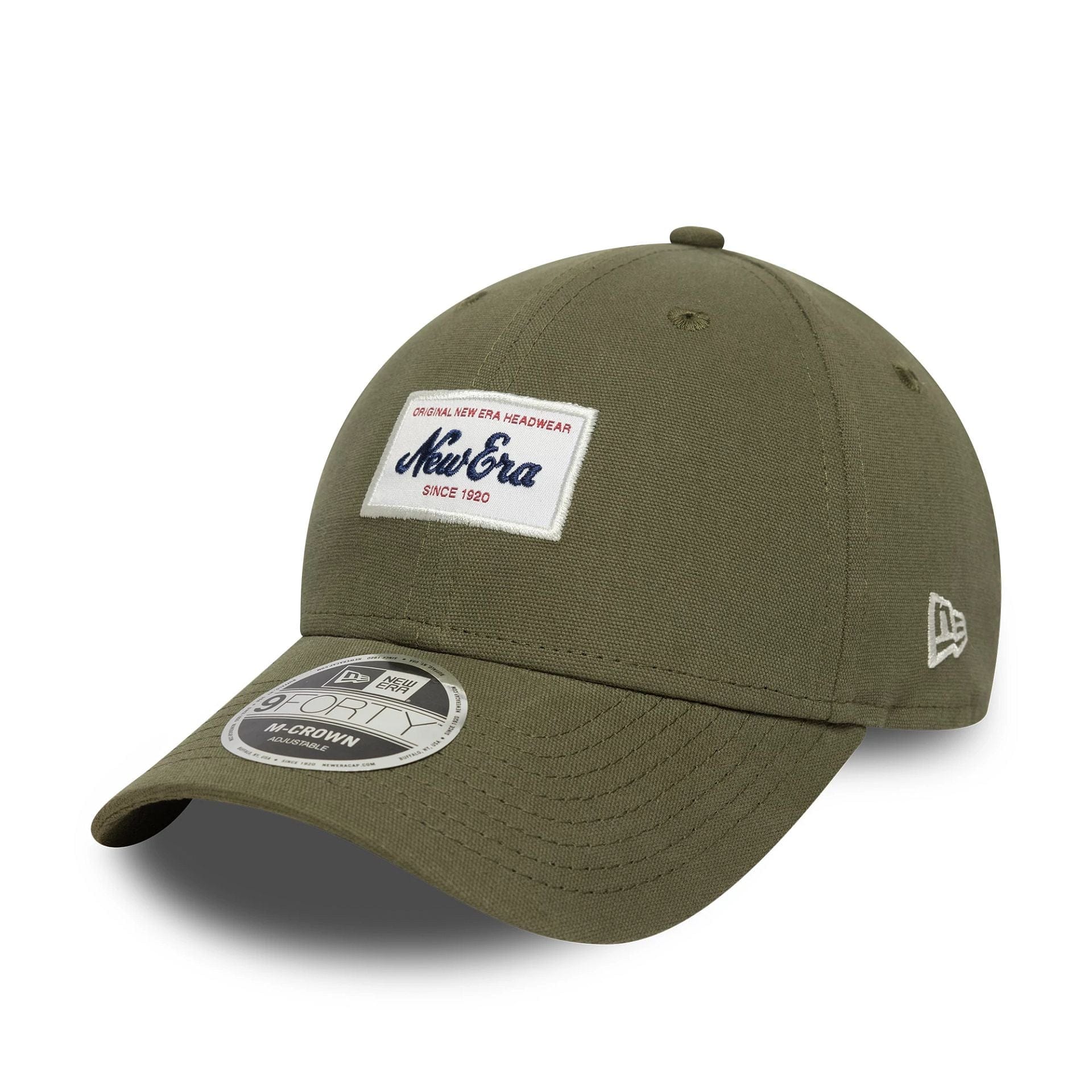 This is a New Era Patch Green 9FORTY M-Crown Adjustable Cap 1