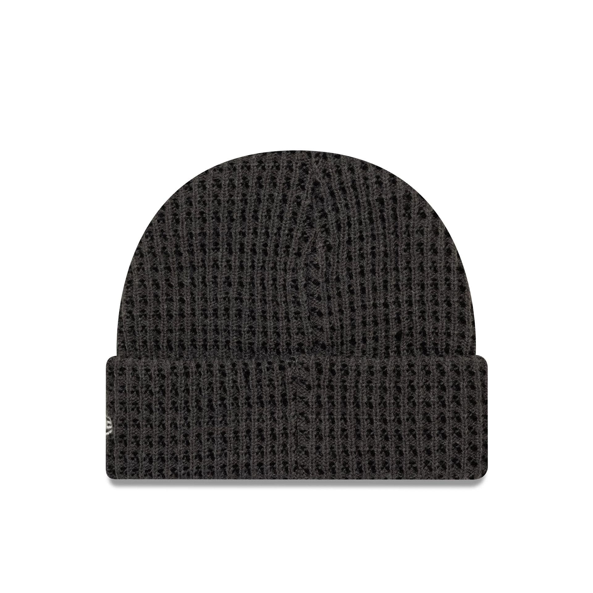 New Era Short Waffle Grey Skull Knit Beanie Hat | NEC EU