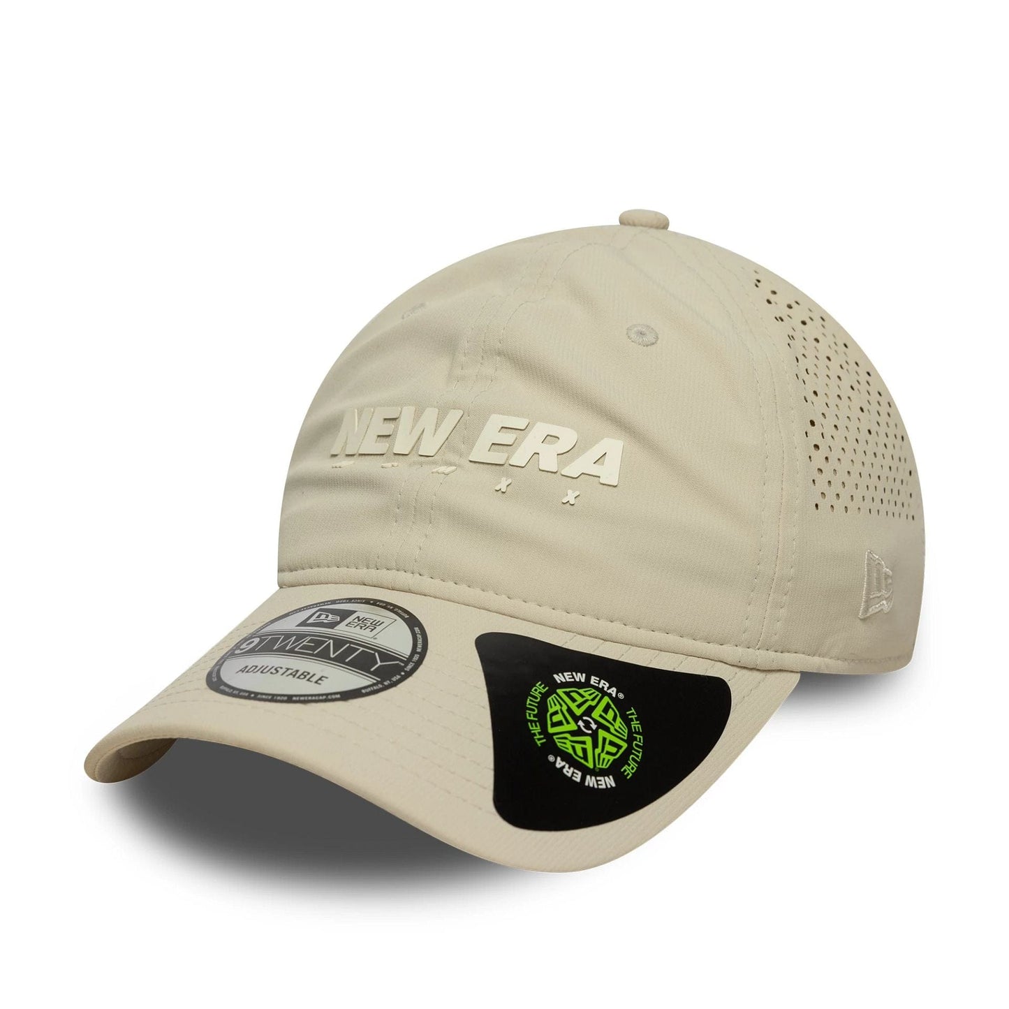 This is a New Era Recycled Cream 9TWENTY Adjustable Cap 1