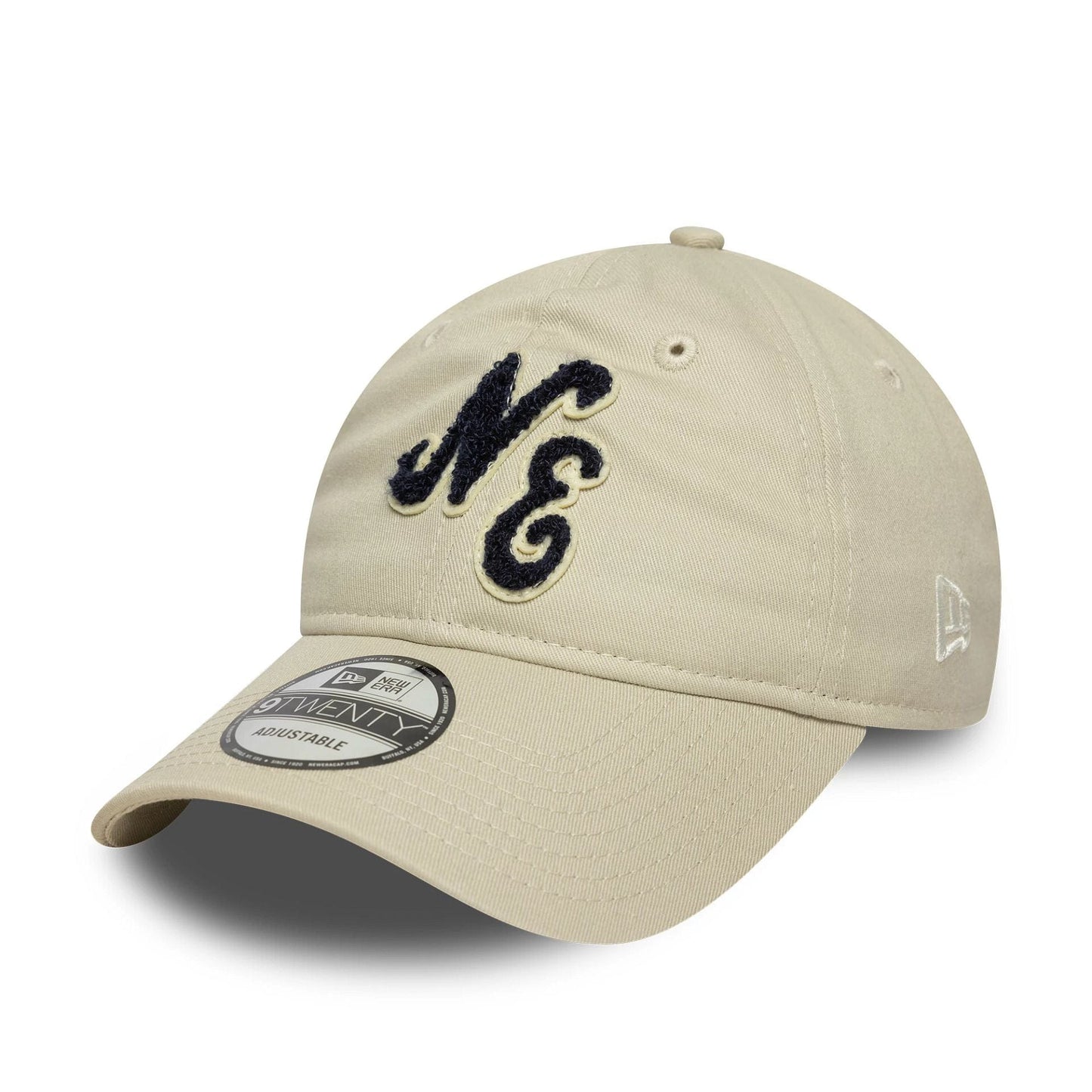This is a New Era Boucle Cream 9TWENTY Adjustable Cap 1
