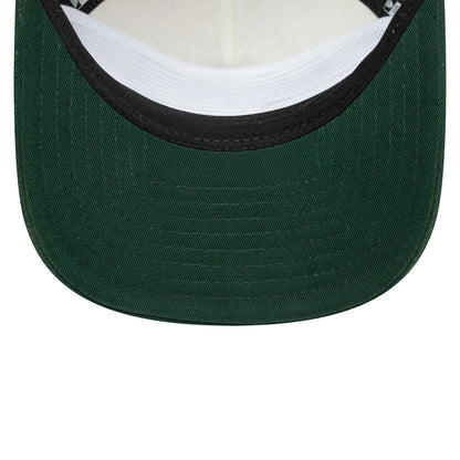 This is a New Era Patch Light Beige 19TWENTY Adjustable Cap 5