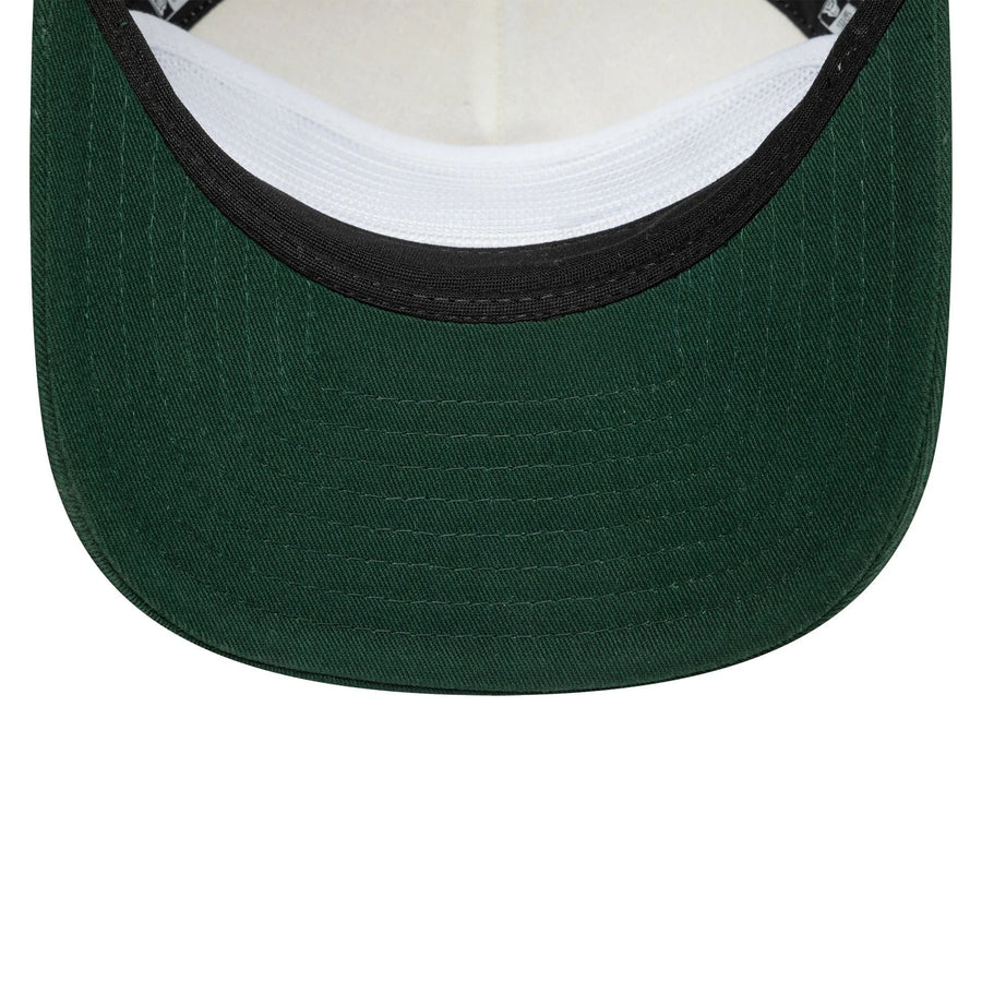 This is a New Era Patch Light Beige 19TWENTY Adjustable Cap 5