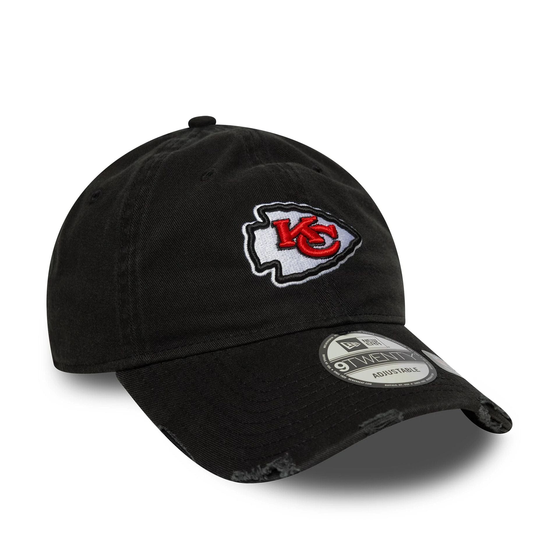This is a Kansas City Chiefs NFL Wash Black 9TWENTY Adjustable Cap 3