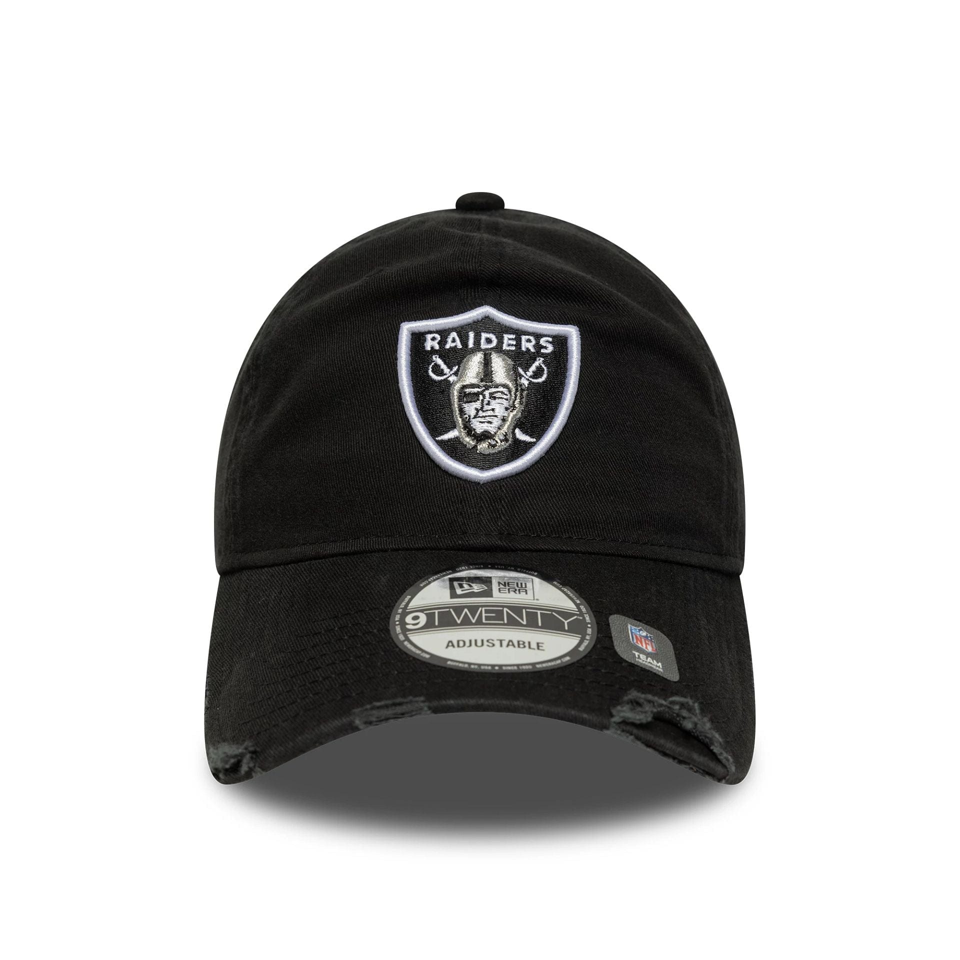 This is a Las Vegas Raiders NFL Wash Black 9TWENTY Adjustable Cap 2
