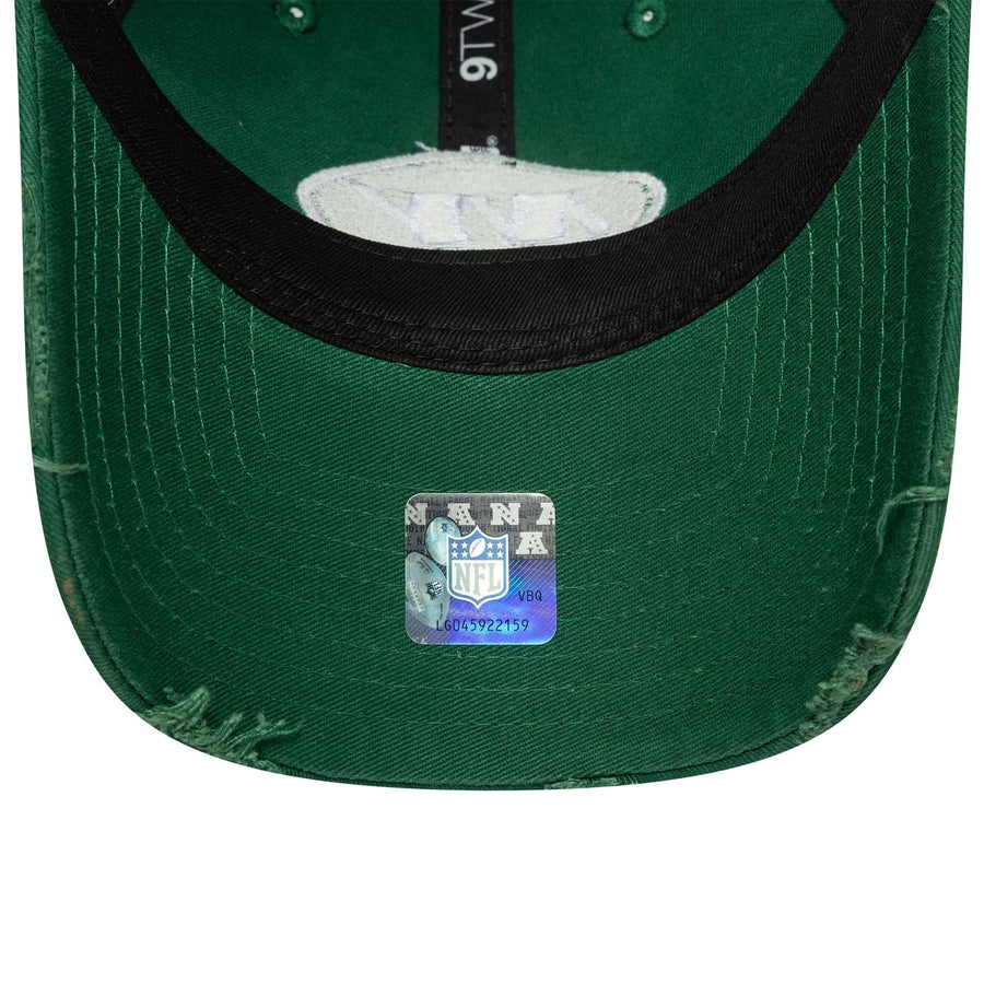 This is a New York Jets NFL Wash Green 9TWENTY Adjustable Cap 5