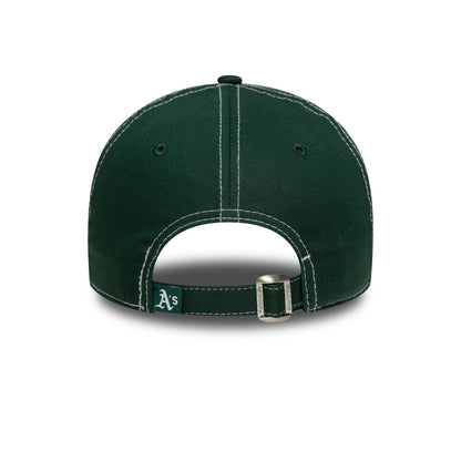 This is a Oakland Athletics MLB Contrast Stitch Dark Green 9TWENTY Adjustable Cap 4