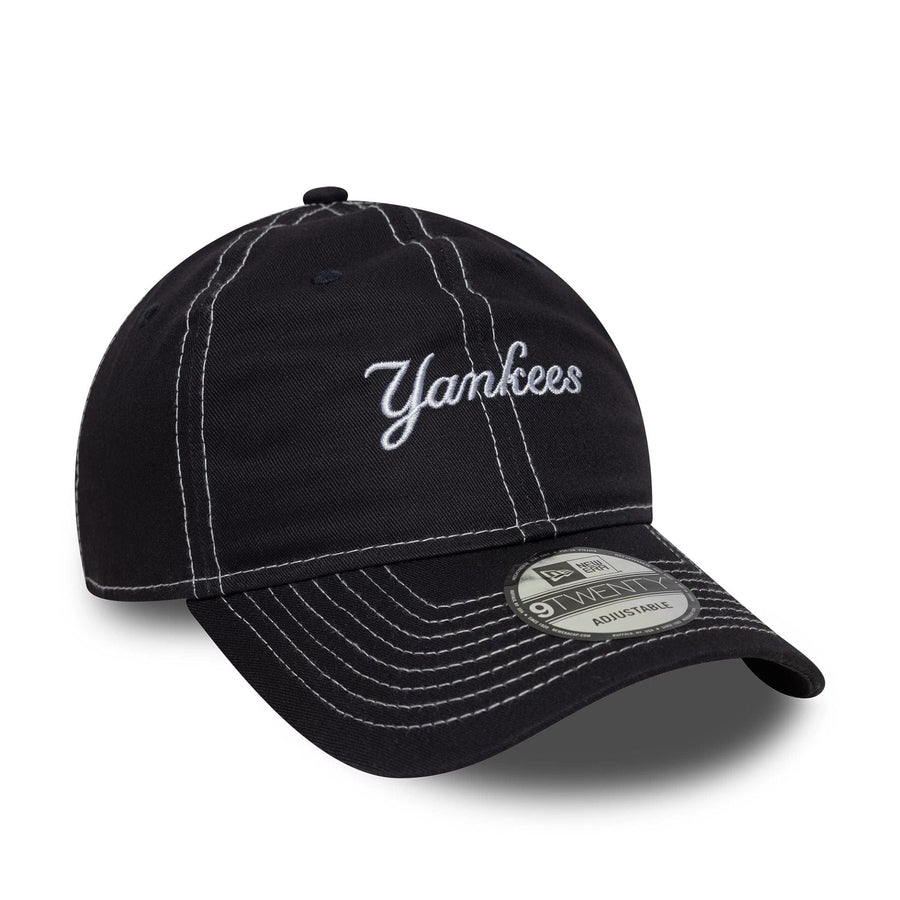 This is a New York Yankees MLB Contrast Stitch Navy 9TWENTY Adjustable Cap 3
