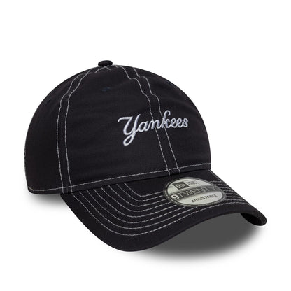 This is a New York Yankees MLB Contrast Stitch Navy 9TWENTY Adjustable Cap 3