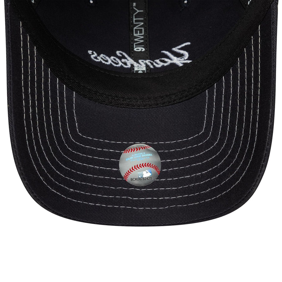 This is a New York Yankees MLB Contrast Stitch Navy 9TWENTY Adjustable Cap 5