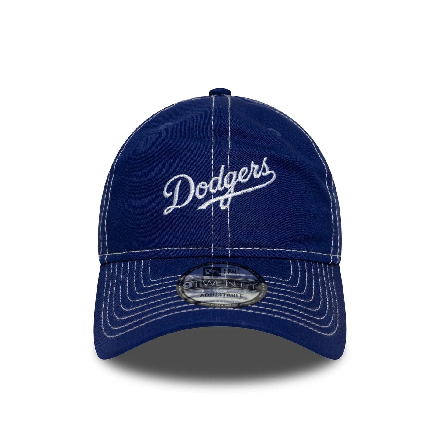 This is a LA Dodgers MLB Contrast Stitch Dark Blue 9TWENTY Adjustable Cap 2