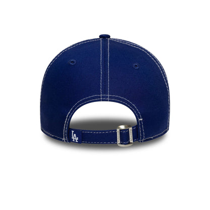 This is a LA Dodgers MLB Contrast Stitch Dark Blue 9TWENTY Adjustable Cap 4