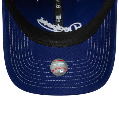 This is a LA Dodgers MLB Contrast Stitch Dark Blue 9TWENTY Adjustable Cap 5