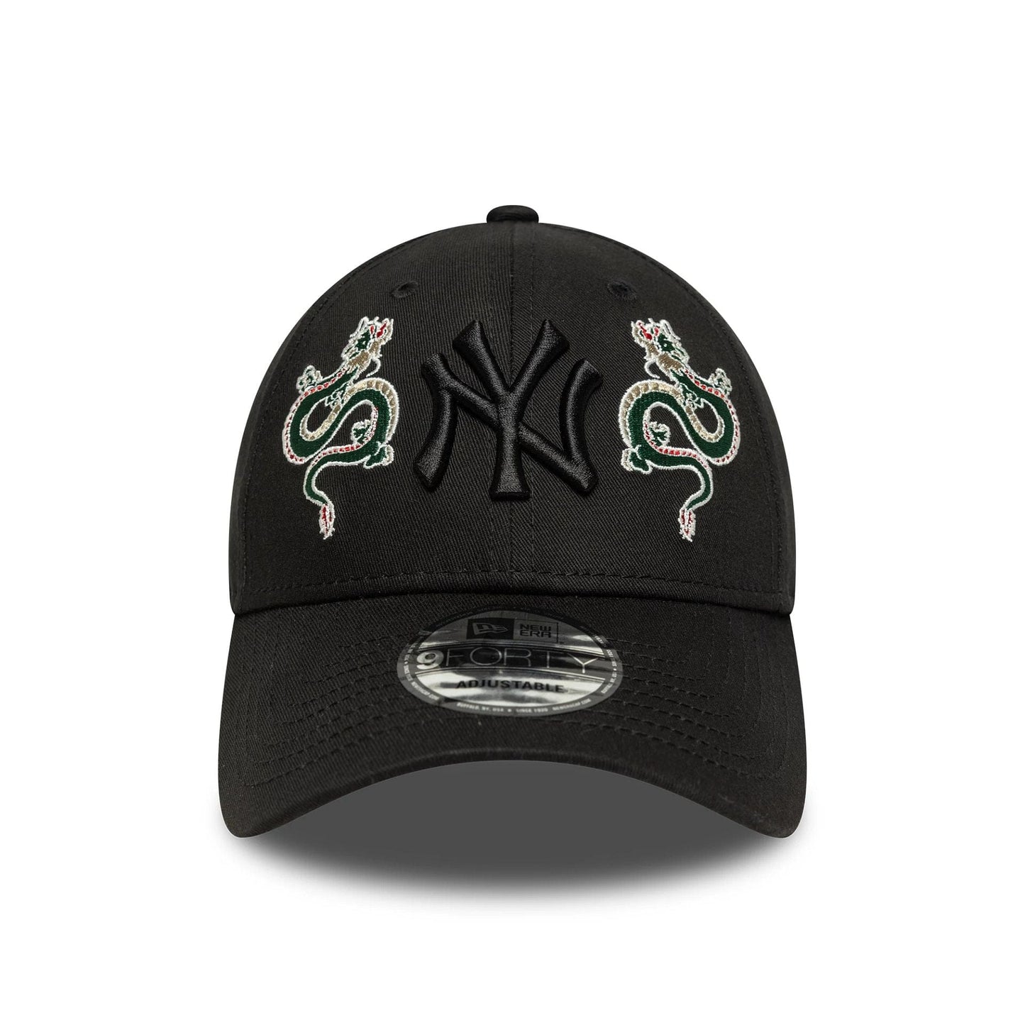 This is a New York Yankees MLB Icon Black 9FORTY Adjustable Cap 2