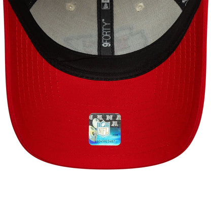 This is a Kansas City Chiefs NFL Wordmark Cream 9FORTY Adjustable Cap 6