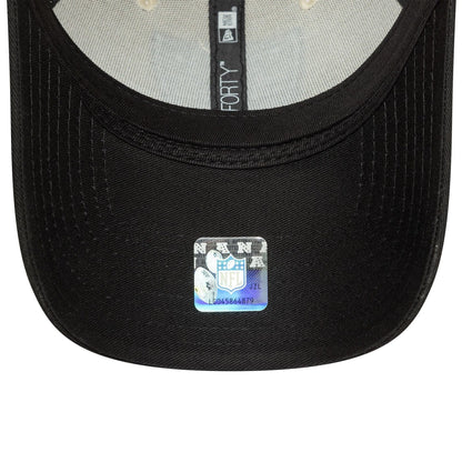 This is a Las Vegas Raiders NFL Wordmark Cream 9FORTY Adjustable Cap 6