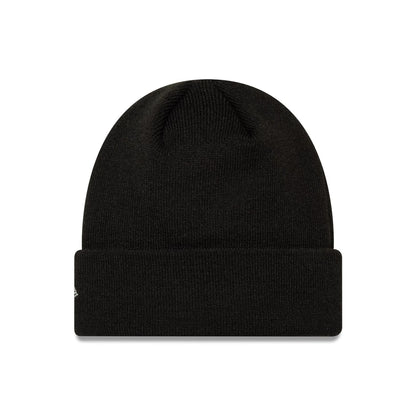 This is a New York Yankees MLB Metallic Black Cuff Knit Beanie Hat 2