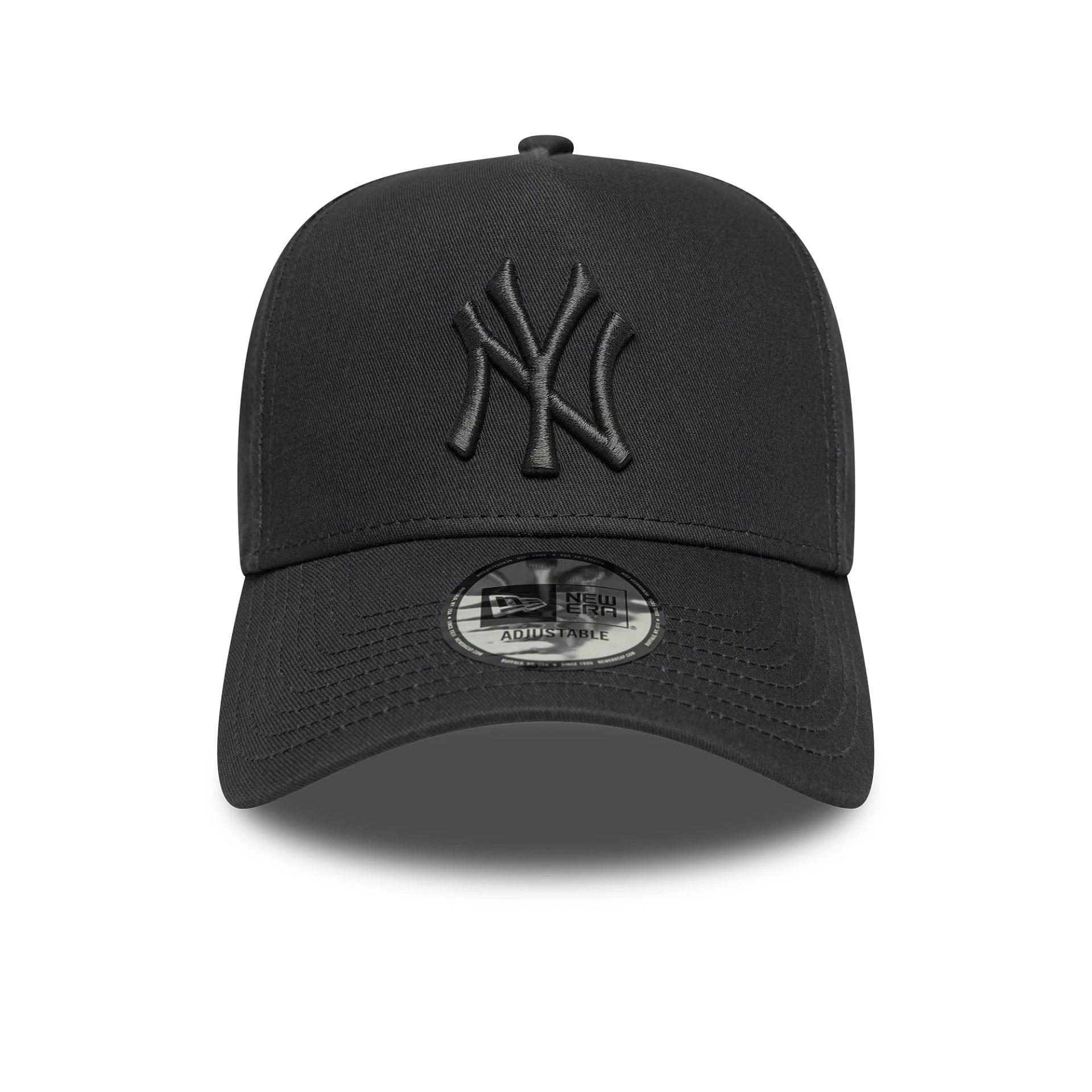 This is a New York Yankees MLB Metallic Dark Grey 9FORTY E-Frame Adjustable Cap 2