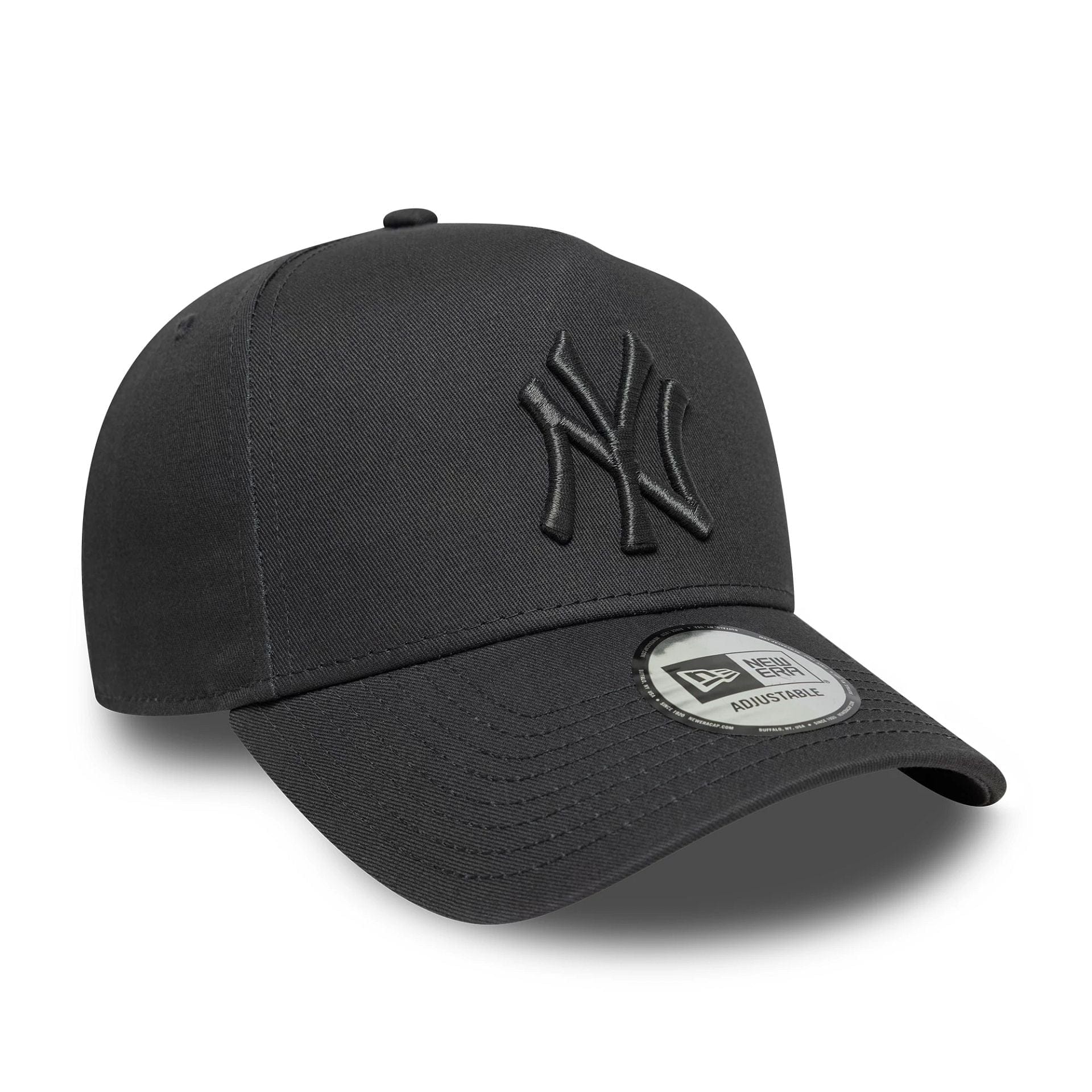This is a New York Yankees MLB Metallic Dark Grey 9FORTY E-Frame Adjustable Cap 3