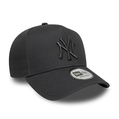 This is a New York Yankees MLB Metallic Dark Grey 9FORTY E-Frame Adjustable Cap 3