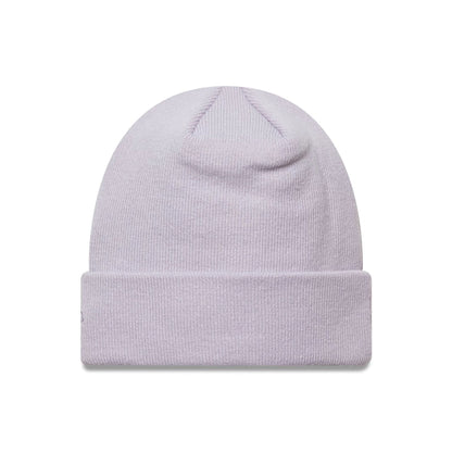 This is a LA Dodgers MLB League Essential Pastel Purple Cuff Knit Beanie Hat 2