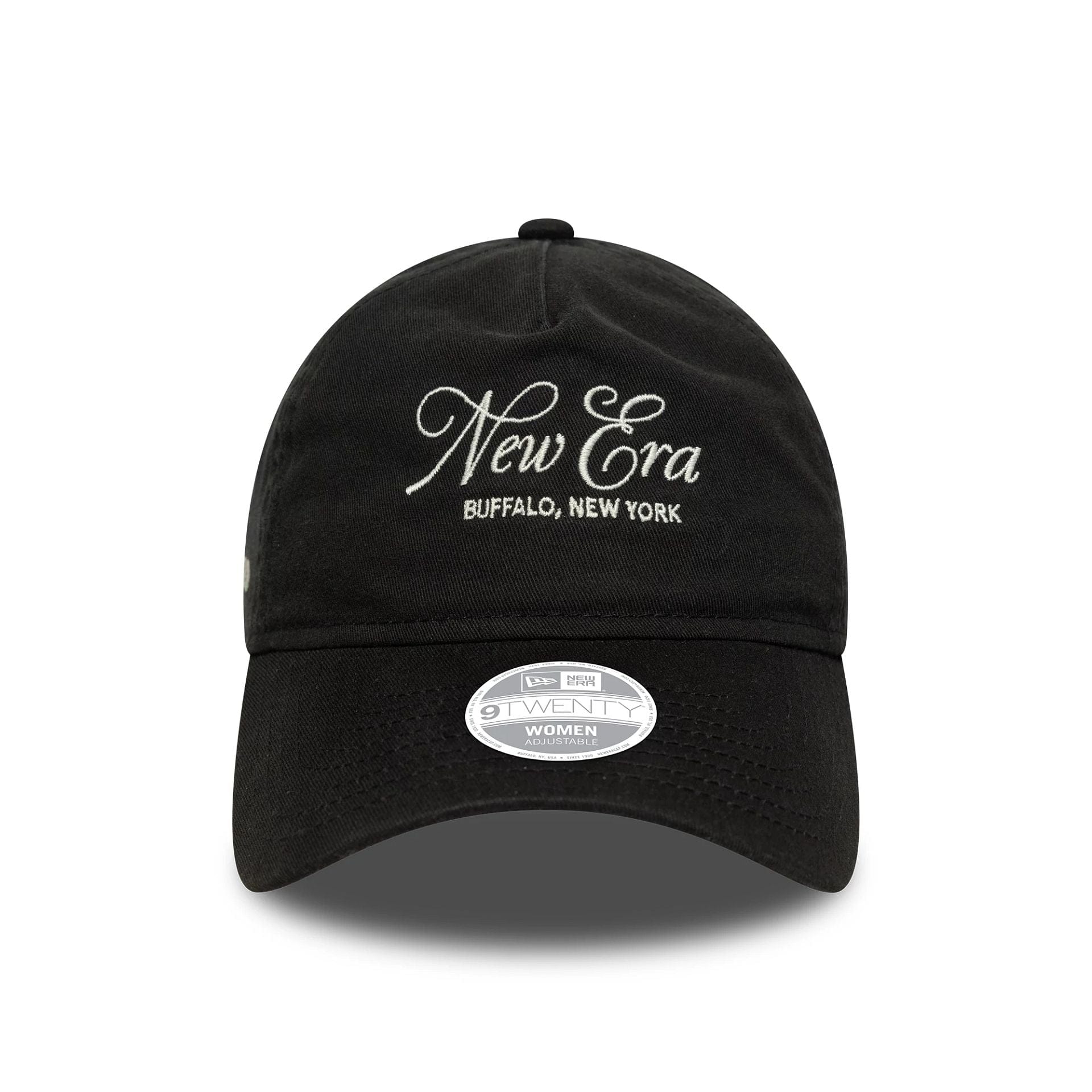 This is a Womens New Era Black 9TWENTY A-Frame Adjustable Cap 2