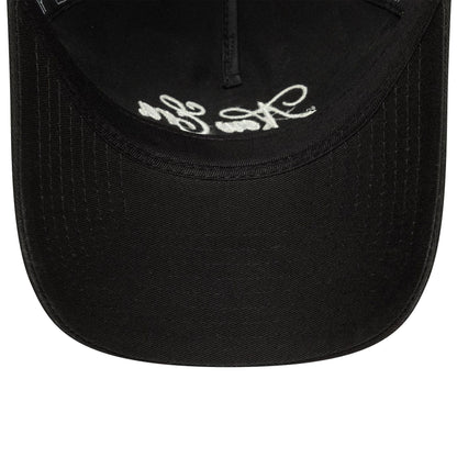 This is a Womens New Era Black 9TWENTY A-Frame Adjustable Cap 6