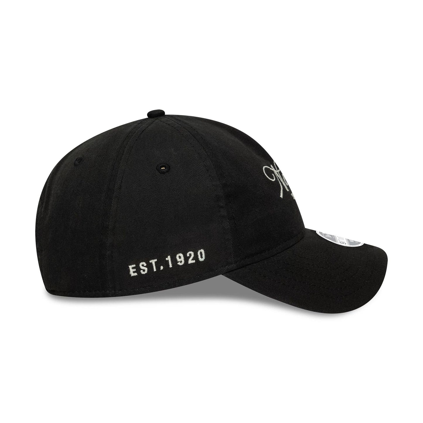 This is a Womens New Era Black 9TWENTY A-Frame Adjustable Cap 4