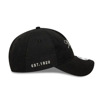 This is a Womens New Era Black 9TWENTY A-Frame Adjustable Cap 4