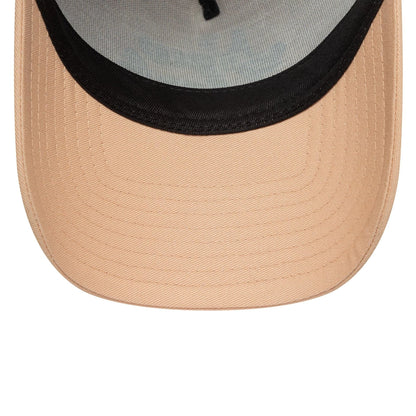 This is a Womens New Era City Pastel Pink 9FORTY E-Frame Trucker Adjustable Cap 5