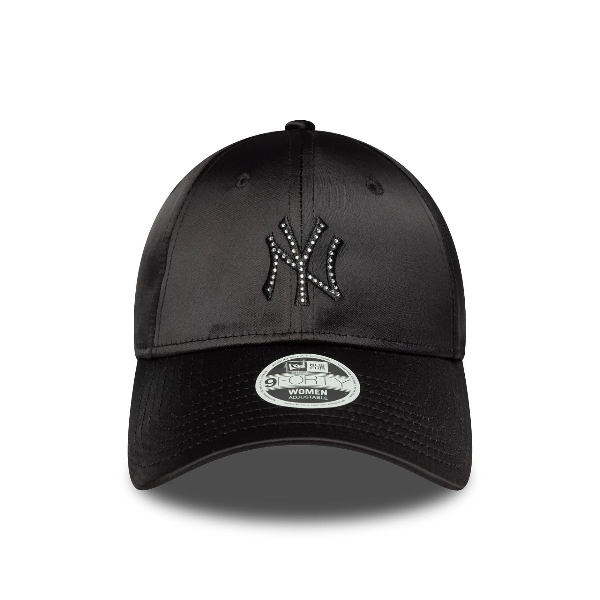 MLB Satin Rhinestone New York Yankees Black 9FORTY Cap | NEC EU