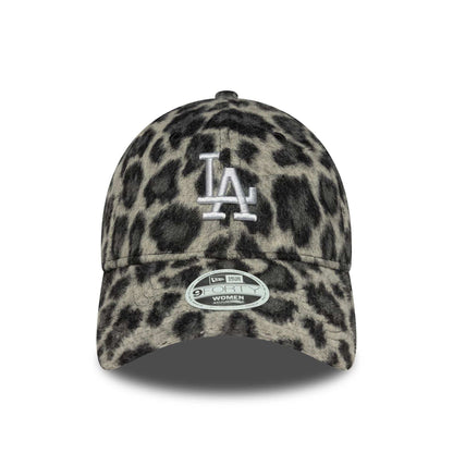 This is a LA Dodgers Womens MLB Cosy Animal Grey Leopard 9FORTY Adjustable Cap 2