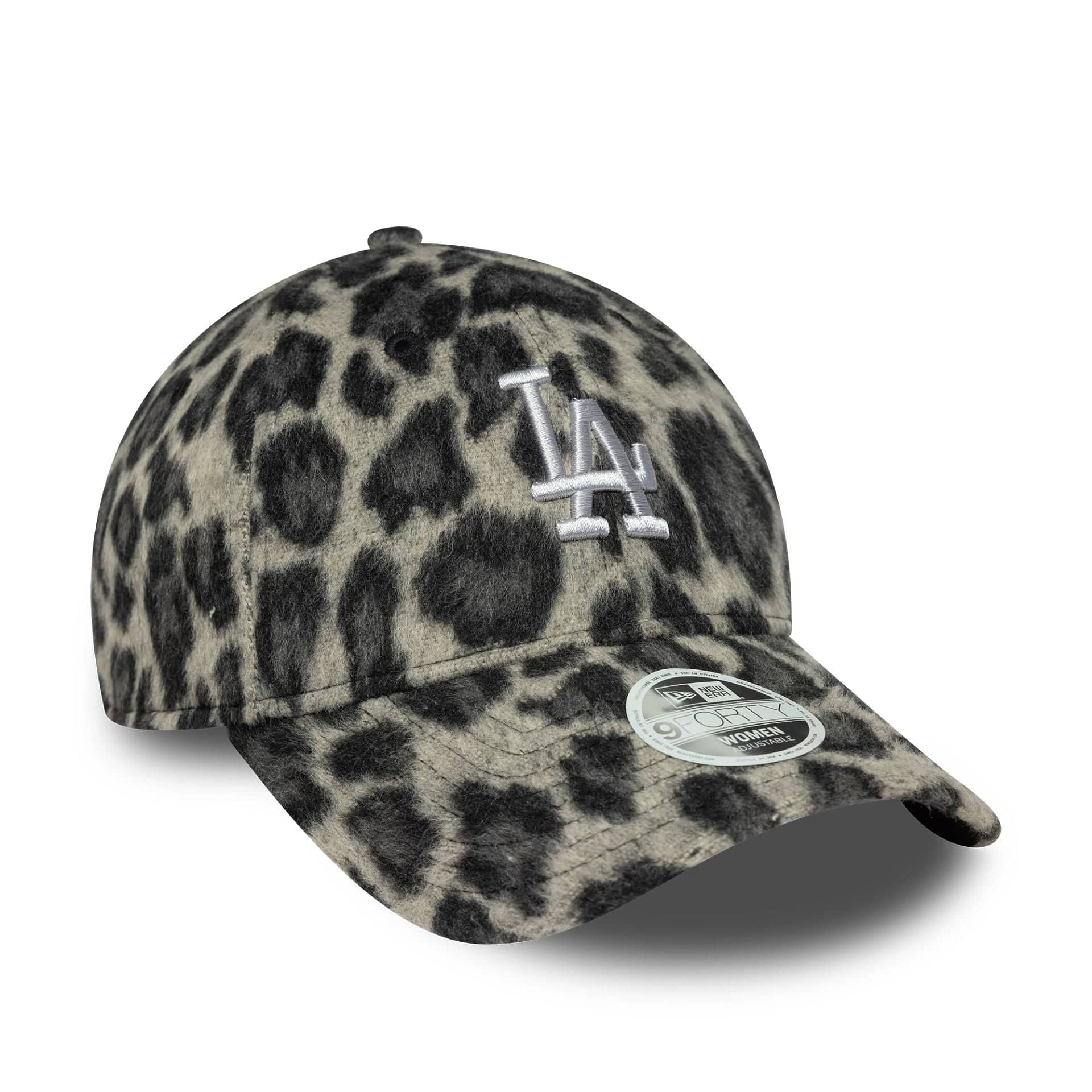 This is a LA Dodgers Womens MLB Cosy Animal Grey Leopard 9FORTY Adjustable Cap 3