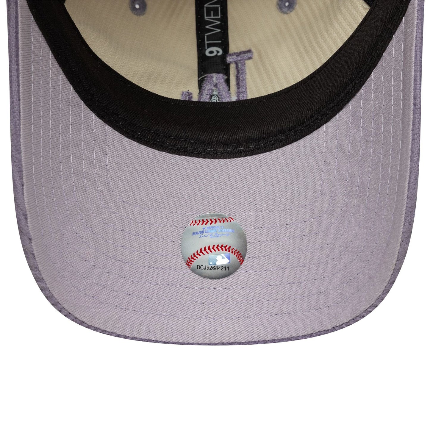 This is a LA Dodgers Womens MLB Block Cord Cream 9TWENTY Adjustable Cap 5