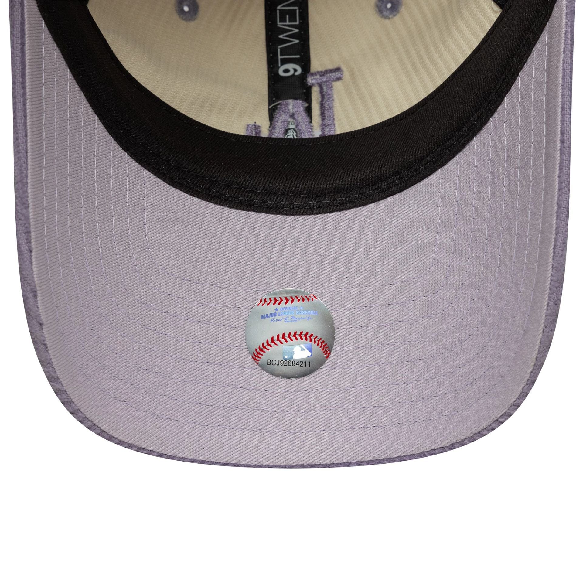 This is a LA Dodgers Womens MLB Block Cord Cream 9TWENTY Adjustable Cap 5