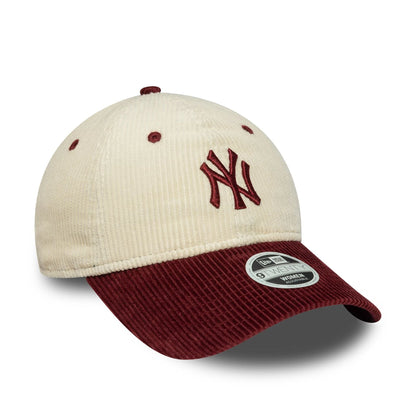 This is a New York Yankees Womens MLB Block Cord Cream 9TWENTY Adjustable Cap 3