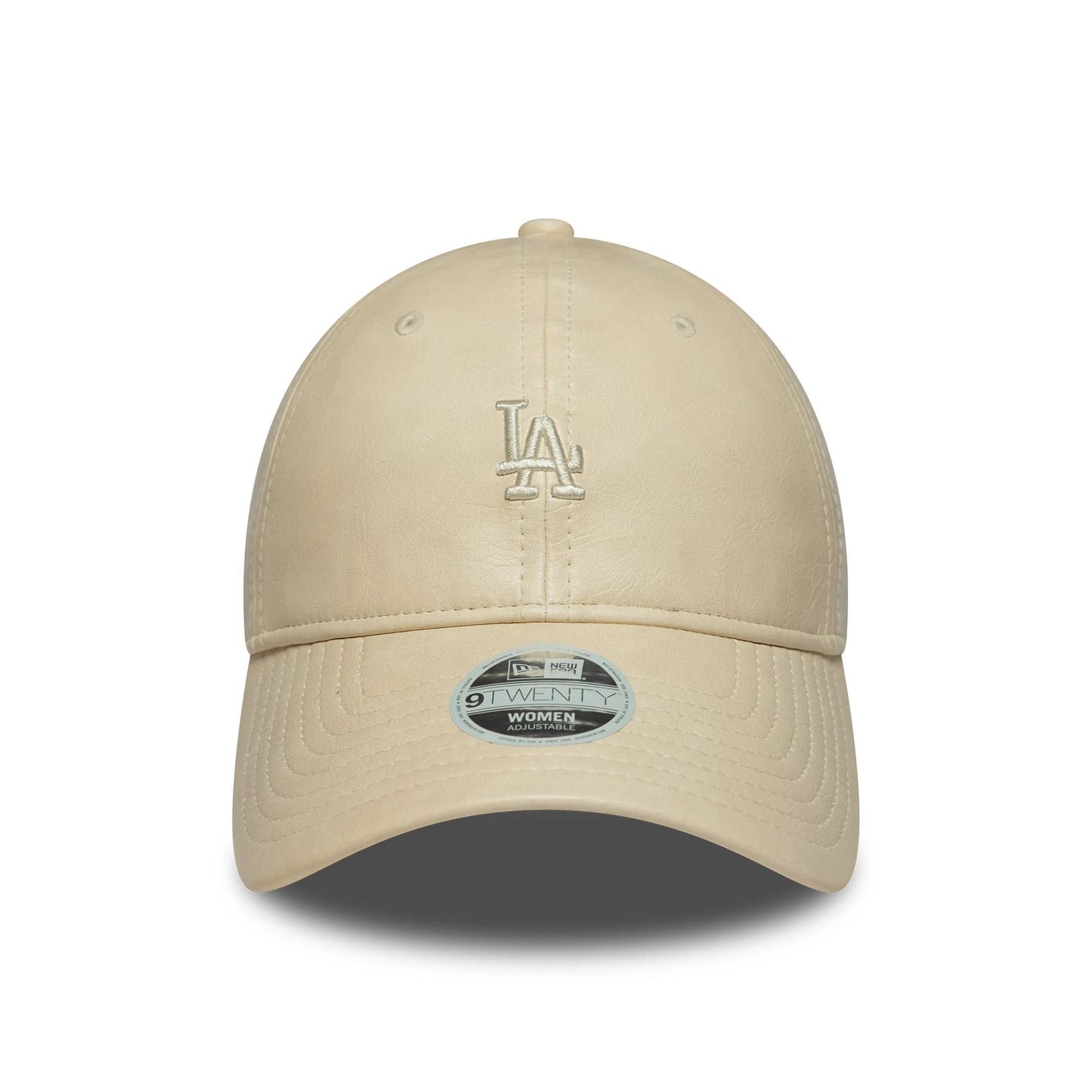 This is a LA Dodgers Womens MLB Tonal PU Light Beige 9TWENTY Adjustable Cap 2