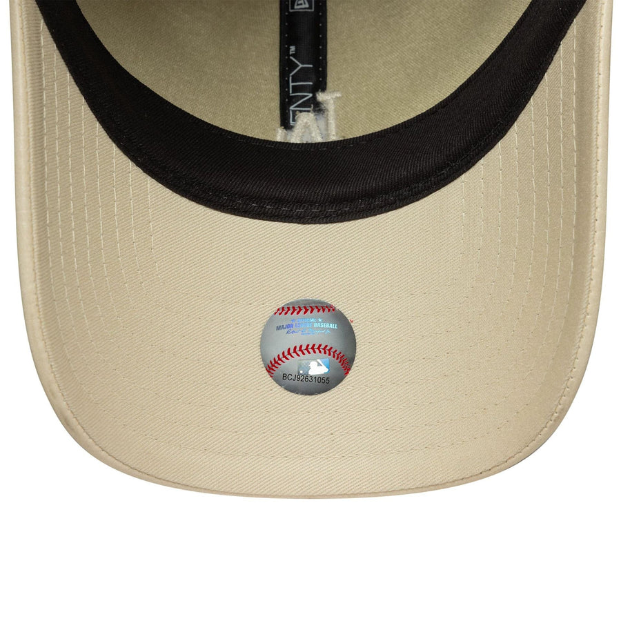 This is a LA Dodgers Womens MLB Tonal PU Light Beige 9TWENTY Adjustable Cap 5