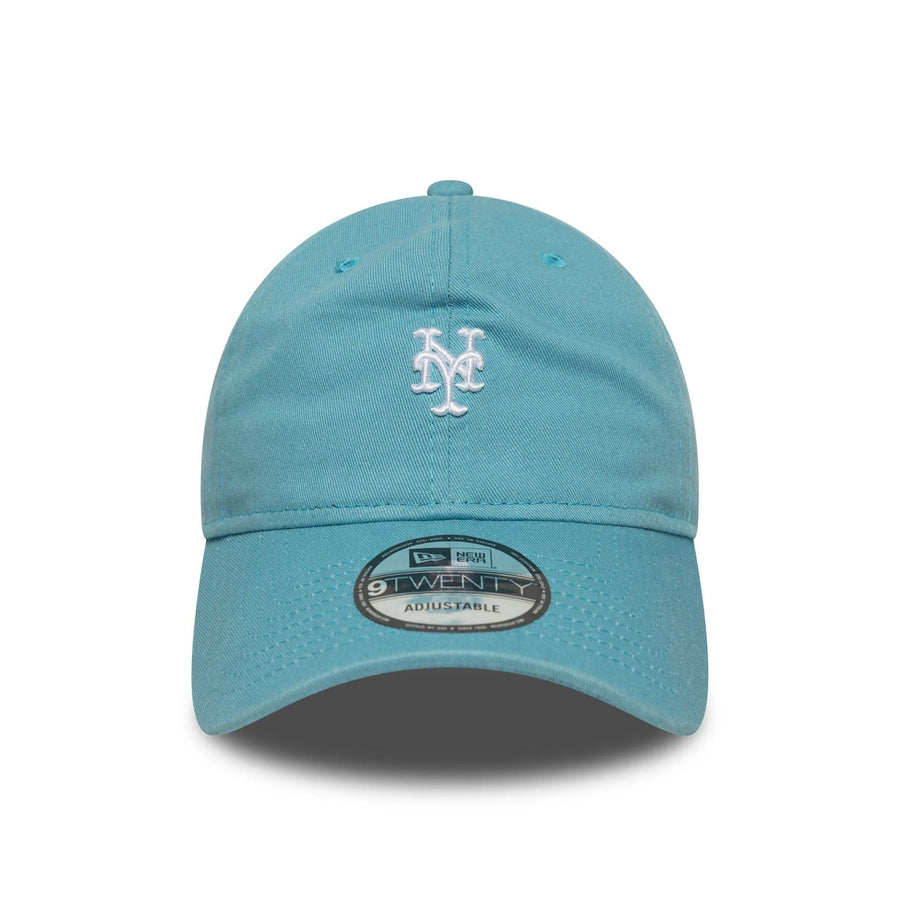This is a New York Mets MLB Mini Logo Pastel Blue 9TWENTY Adjustable Cap 2