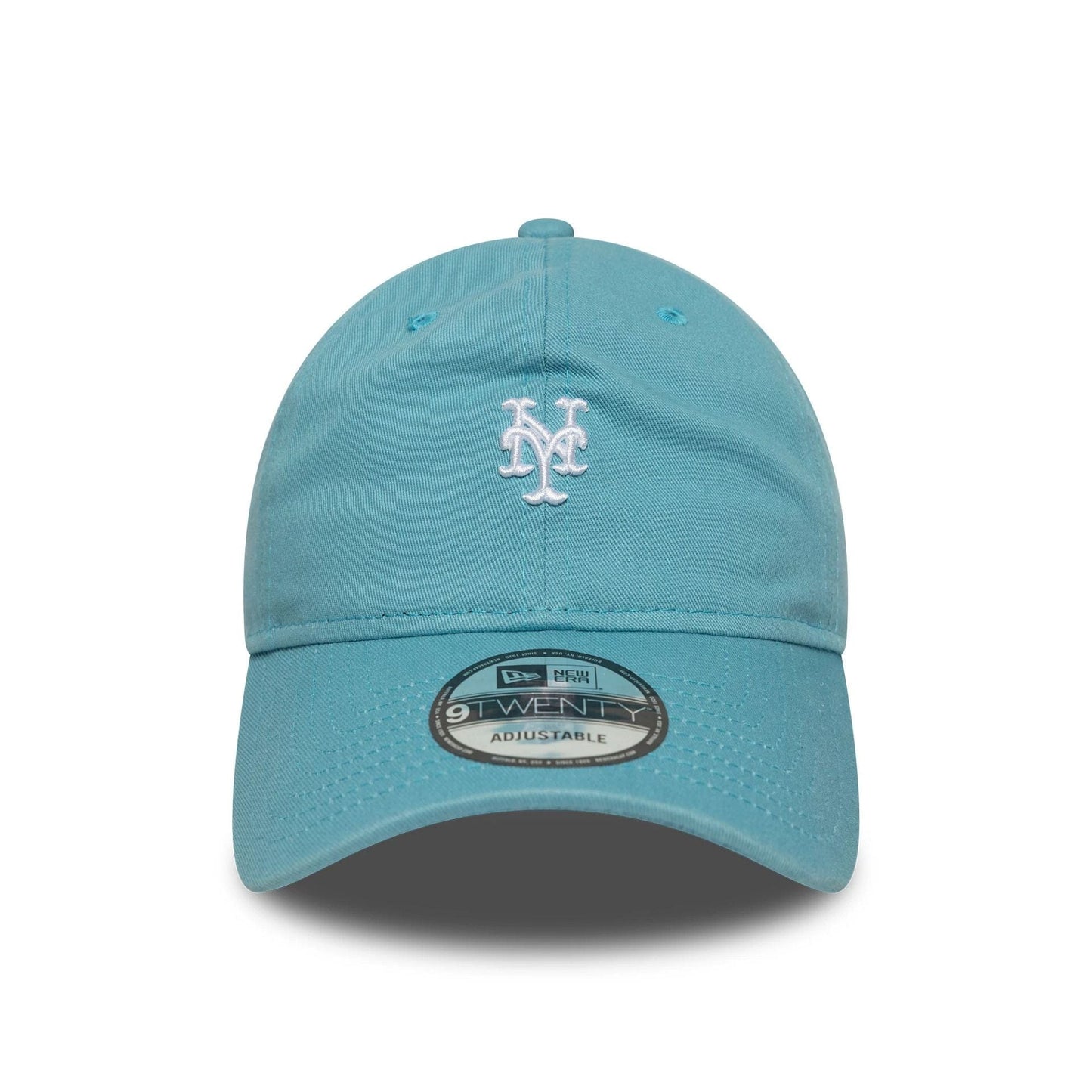 This is a New York Mets MLB Mini Logo Pastel Blue 9TWENTY Adjustable Cap 2
