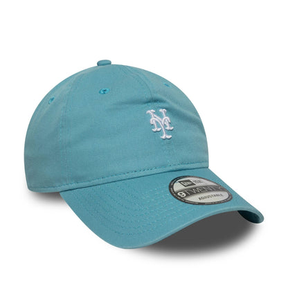 This is a New York Mets MLB Mini Logo Pastel Blue 9TWENTY Adjustable Cap 3