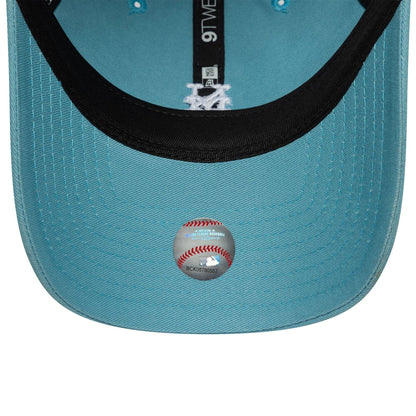 This is a New York Mets MLB Mini Logo Pastel Blue 9TWENTY Adjustable Cap 5
