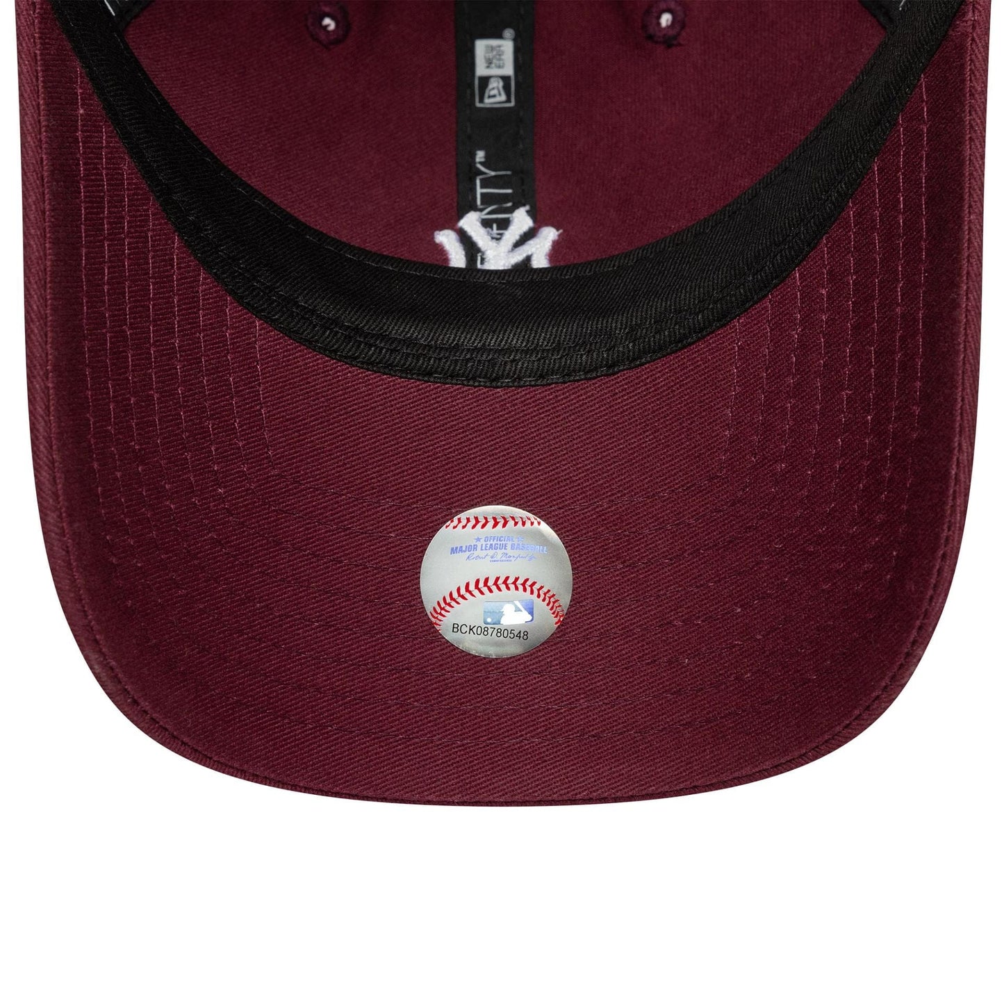 This is a New York Yankees MLB Mini Logo Dark Red 9TWENTY Adjustable Cap 4