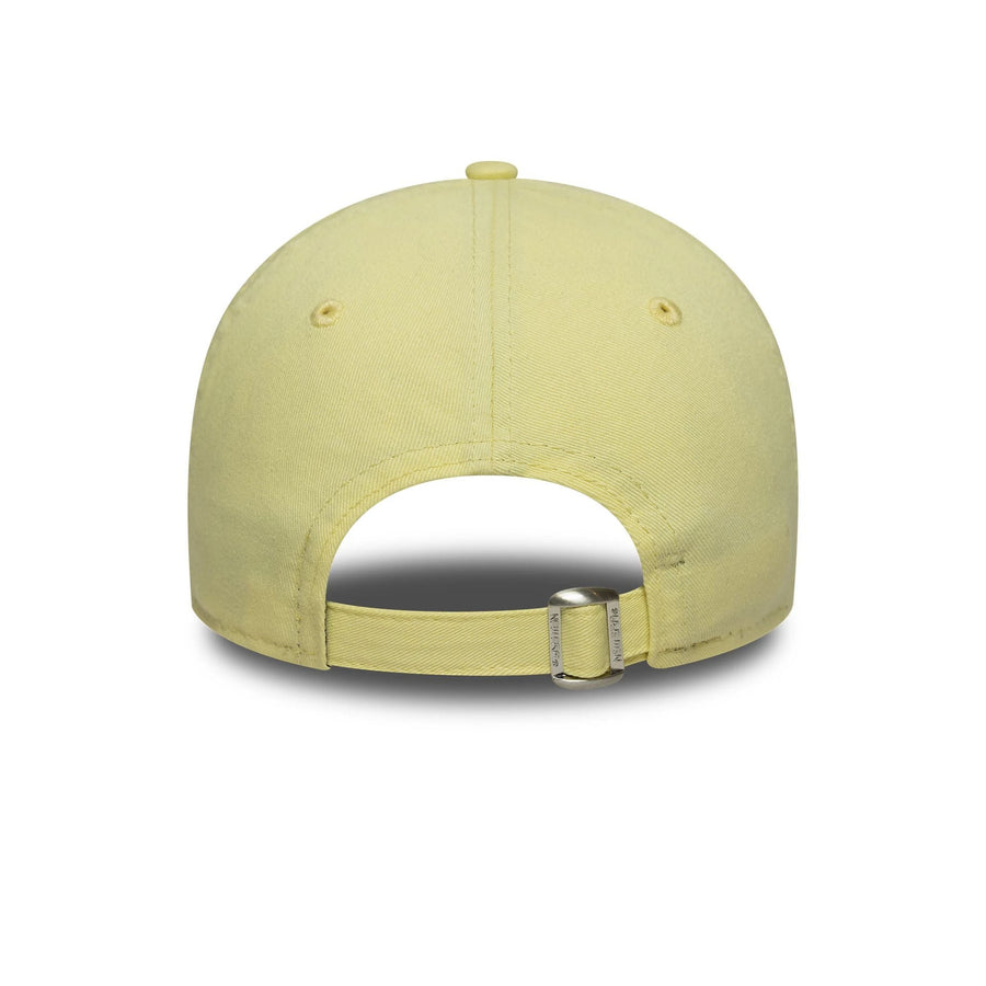 This is a New York Yankees MLB Mini Logo Pastel Yellow 9TWENTY Adjustable Cap 4