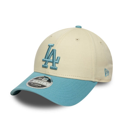 This is a LA Dodgers MLB Colour Block Cream 9FORTY M-Crown Adjustable Cap 3