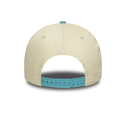 This is a LA Dodgers MLB Colour Block Cream 9FORTY M-Crown Adjustable Cap 5