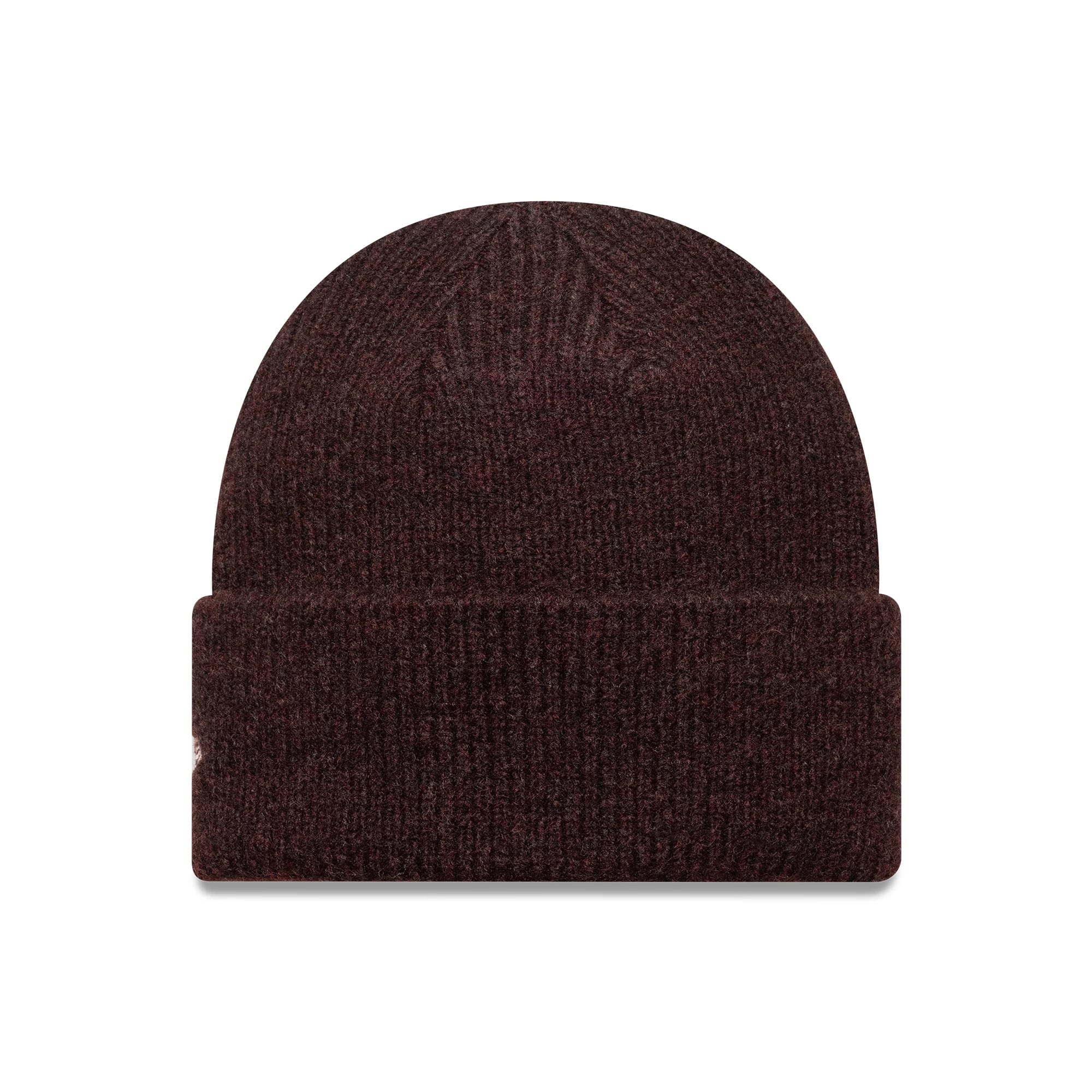 This is a New York Yankees Womens MLB Dark Red Wide Cuff Knit Beanie Hat 2
