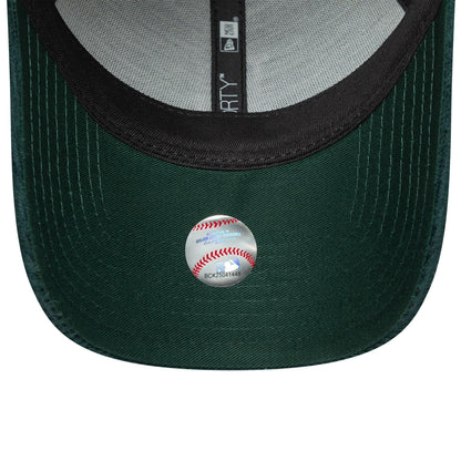 This is a LA Dodgers Womens MLB Cord Dark Green 9FORTY Adjustable Cap 5